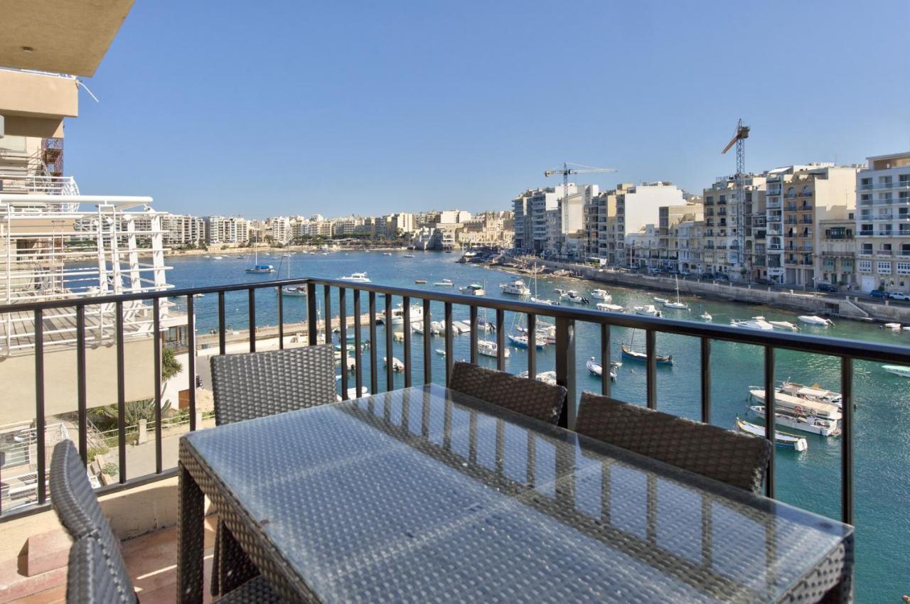 Spinola Court - Stunning Seaview Apartment & Penthouse On Spinola Bay By Shortletsmalta Saint Julian's Exterior foto