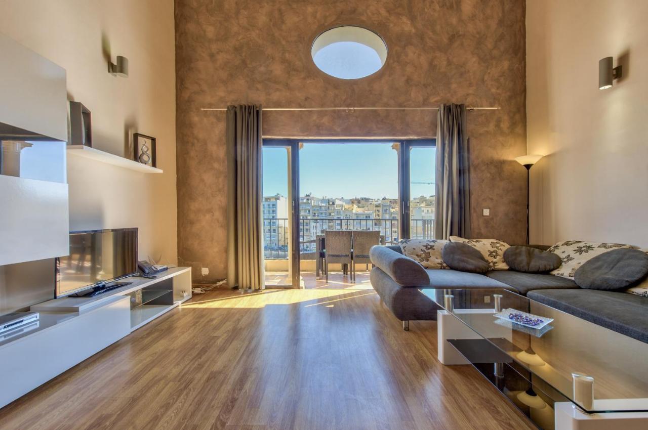 Spinola Court - Stunning Seaview Apartment & Penthouse On Spinola Bay By Shortletsmalta Saint Julian's Exterior foto