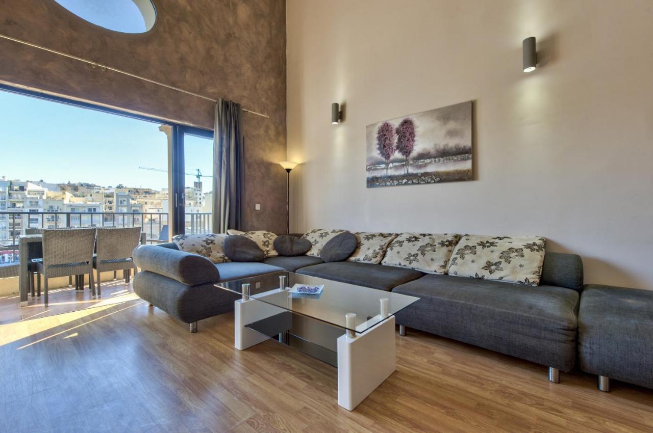 Spinola Court - Stunning Seaview Apartment & Penthouse On Spinola Bay By Shortletsmalta Saint Julian's Exterior foto