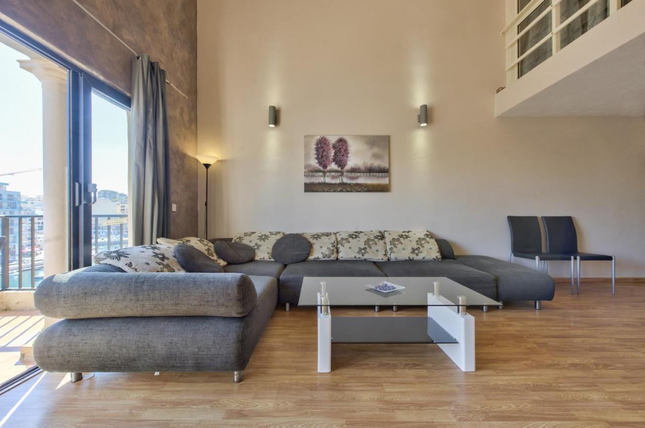 Spinola Court - Stunning Seaview Apartment & Penthouse On Spinola Bay By Shortletsmalta Saint Julian's Exterior foto