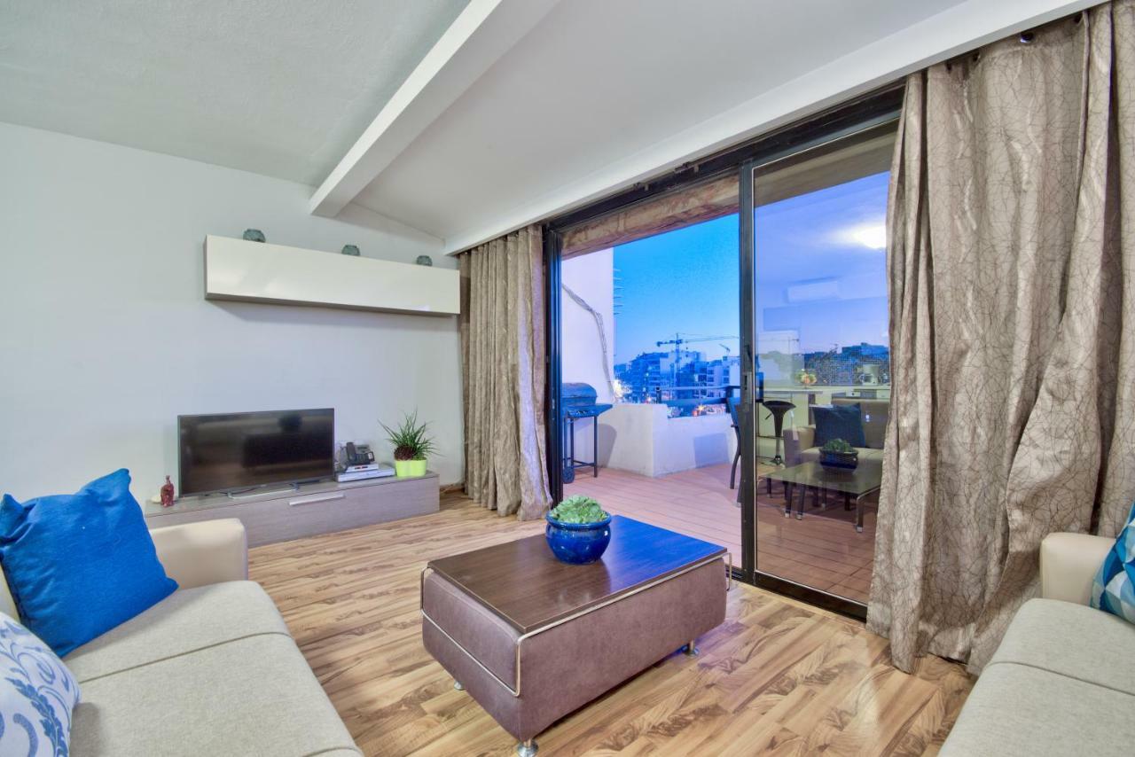 Spinola Court - Stunning Seaview Apartment & Penthouse On Spinola Bay By Shortletsmalta Saint Julian's Exterior foto