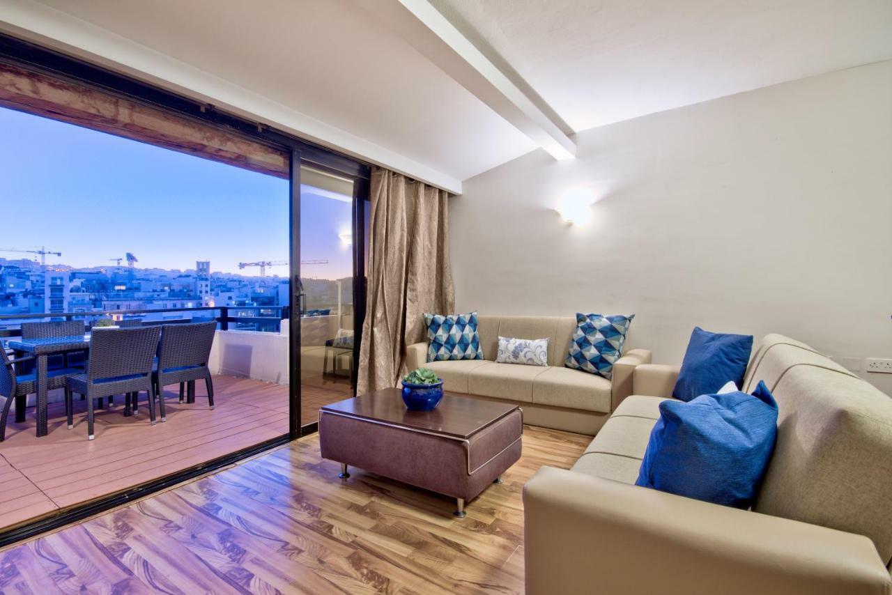 Spinola Court - Stunning Seaview Apartment & Penthouse On Spinola Bay By Shortletsmalta Saint Julian's Exterior foto