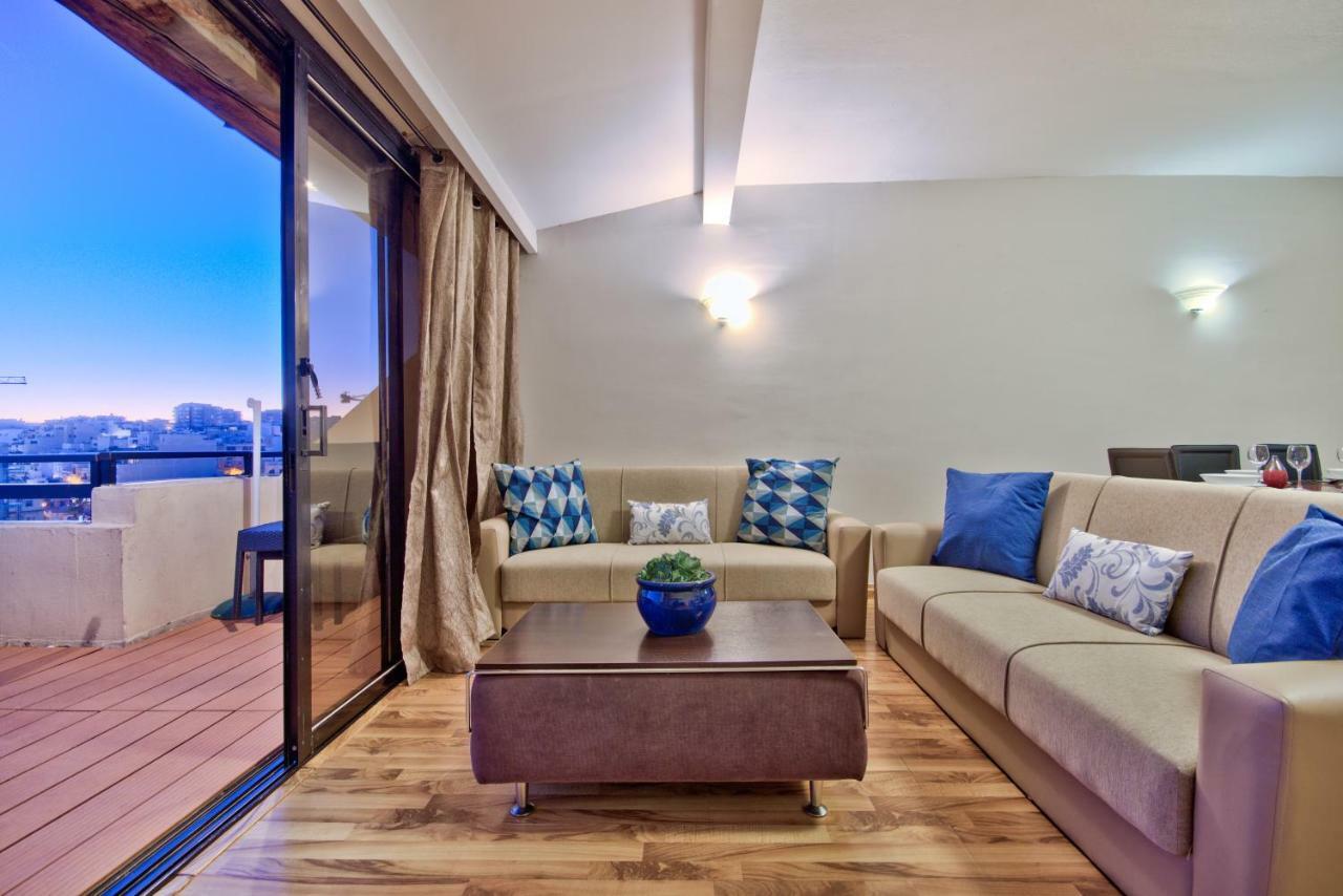 Spinola Court - Stunning Seaview Apartment & Penthouse On Spinola Bay By Shortletsmalta Saint Julian's Exterior foto